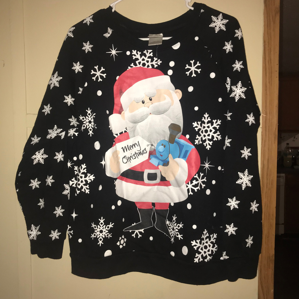 Black Christmas sweater